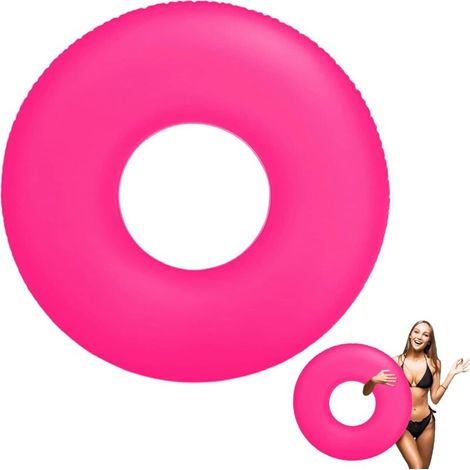 royaluxe -Flott géant givré 80 cm, flott gonflable pour piscine, flott tubulaire gonflable, anneaux de natation, cadeaux gonflables, décoration de jeux pour la piscine, la plage et les vacances (1/4)