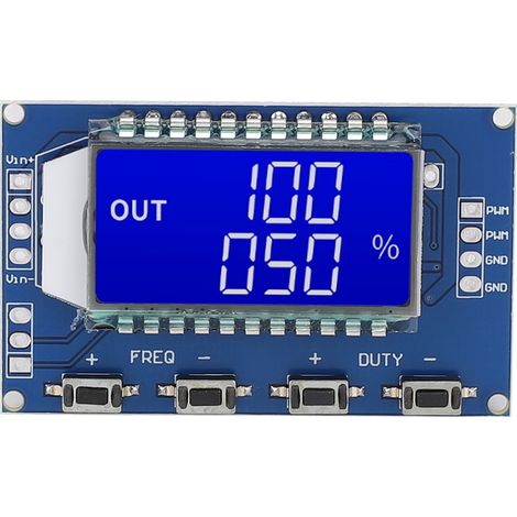 Square Wave Signal Generator PWM Board Module Pulse Frequency Duty Cycle Adjustable ModuleBlue (1/5)