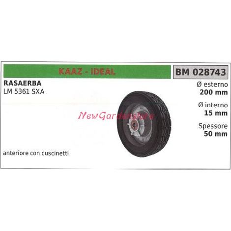 Ruota anteriore KAAZ rasaerba tosaerba tagliaerba LM 5361 SXA 028743