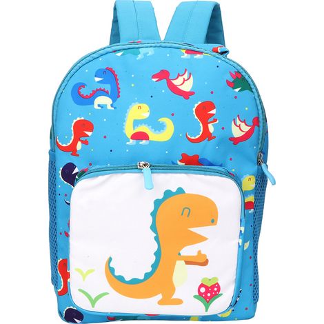 Sac à dos enfant dinosaure cartoon bleu adorable pour bébé voyage scolaire mode (1/5)
