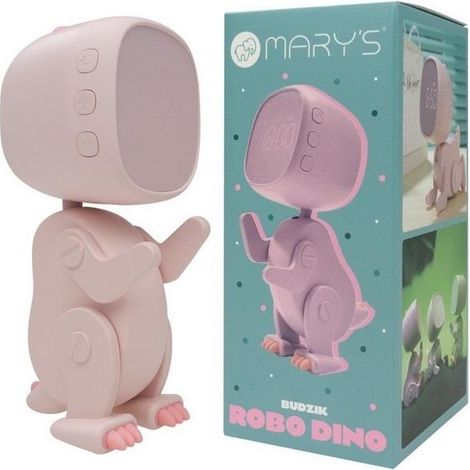 Sveglia a forma di dinosauro robot rosa