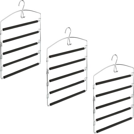 Percha para pantalones, paquete de 1 o 3 perchas