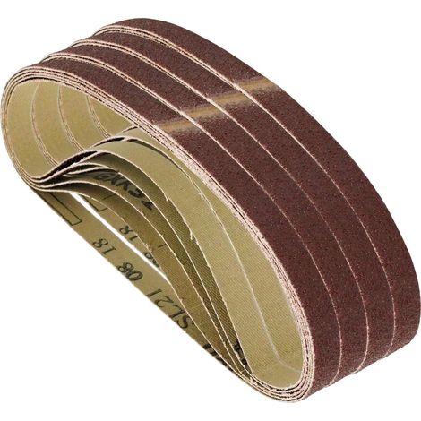 Dapetz ® Sanding Belt 13x457mm, 80 Grit for Grinding, Sharpening, Derusting, Precise Sanding on Metal and Wood, Compatible with Makita, Bosch, Dewalt Belt Sanders 20pcs (1/5)