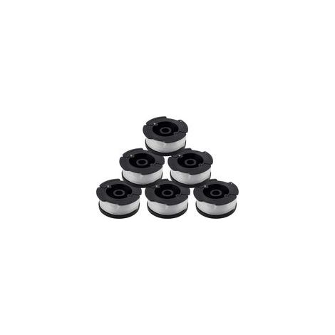 Lote de 6 bobinas de hilo A6481 A6485 para bordes cupé Black Decker (6)