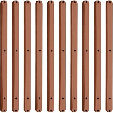 Lntyq – Lot de 10 glissières de tiroir en plastique 298 mm – Design caché silencieux – Résistant à l'usure – Pour armoires et tiroirs extensibles (1/4)