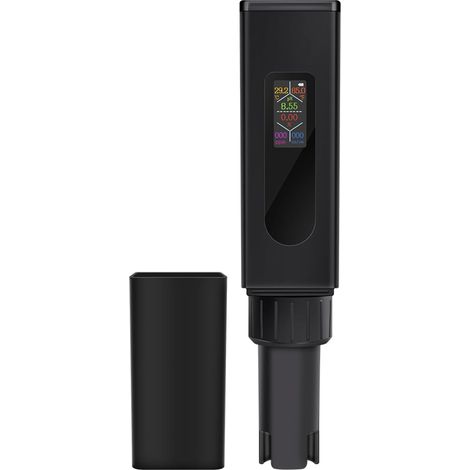 Multifunktions Wassertestgerät Salzgehalt Temperaturmessgerät LCD Display Wasseranalyse Werkzeug ABS Für Labor Und Dusche