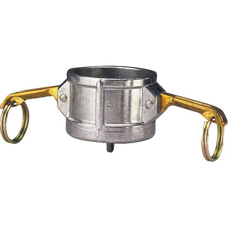 Raccord rapide à cames aluminium bouchon coupleur DC - 4'' (102/114)