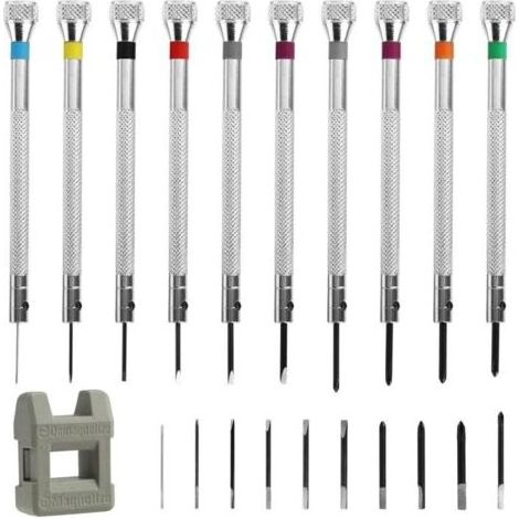 Tournevis De Précision - 0,6 À 1,6 Mm - Pour Montres Lunettes Électronique - Lot De 21 Pièces (1/4)
