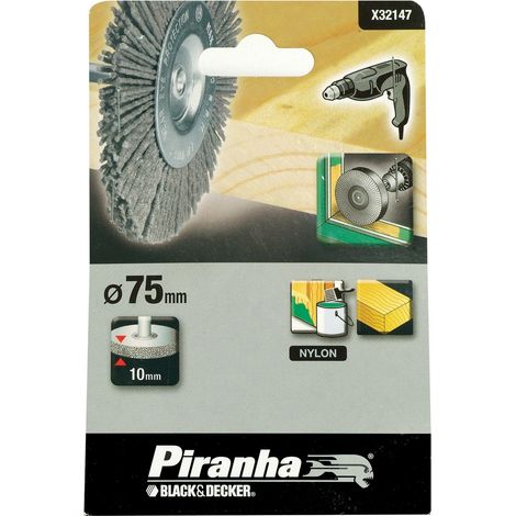 PIRANHA - SPAZZOLA IN NYLON DIAMETRO 75MM (1/2)