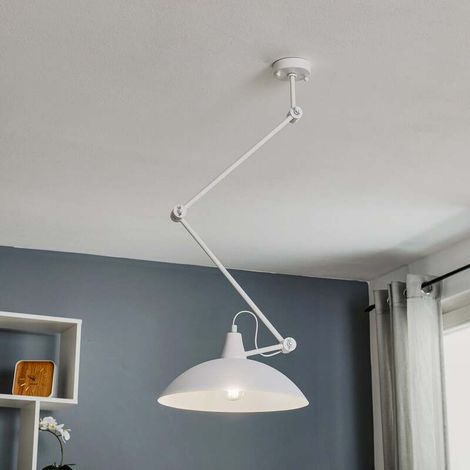 [NEUWERTIG] B-Ware Euluna Deckenlampe 808 Deckenlampe Lampe Leuchte verstellbar 1-flammig weiß (1/2)