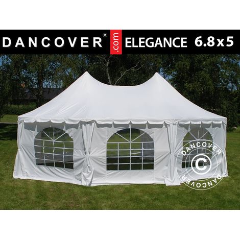 Carpa para Fiestas Carpa Eventos Elegance 6,8x5m, Blanco (1/3)