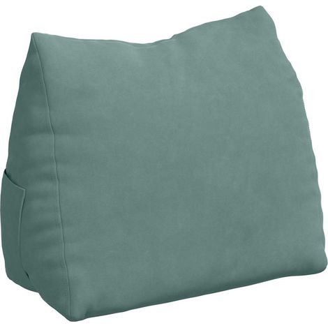 Cojín de Espalda Verde Mar 45 x 20 x 35 cm Tela de pana vidaXL