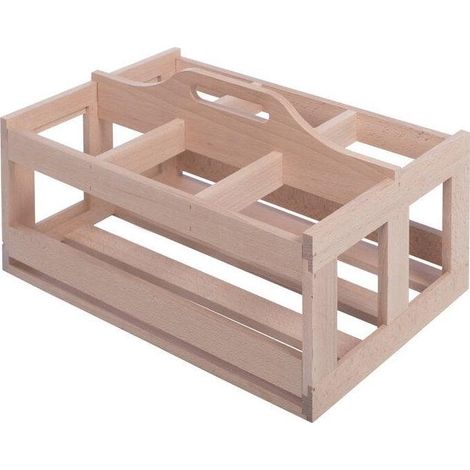 Casier de rangement en hêtre CASIER6 - 6 bouteilles - La Sommelière (1/2)