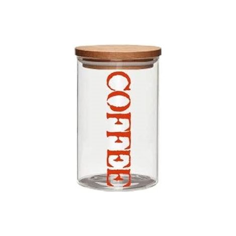 BRANDANI BARATTOLO CAFFE' CON TAPPO ERMETICO IN ACACIA CM 10 x 17H