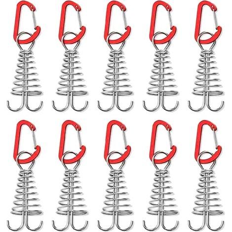 10 PièCes/Ensemble Accessoires De Tente en Acier Inoxydable Planche Cheville Spirale pour Voyage en Air Camping RandonnéE Printemps (1/5)