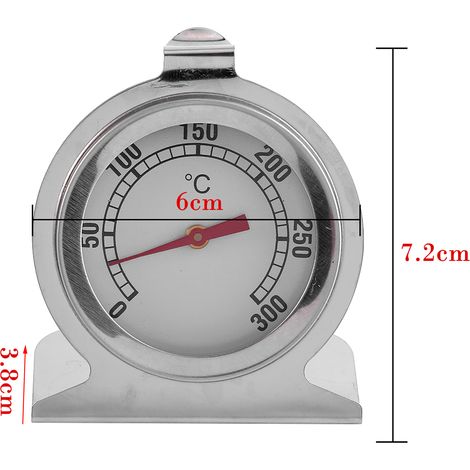 Stück Edelstahl-Ofenthermometer, Küchen-Backtemperaturmessgerät, heißes (1/5)