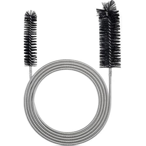 Brosse de Nettoyage Flexible de Tube d'alimentation Mince Trou de vidange Outil de Nettoyage Tuyau Couleur Noire (1/5)