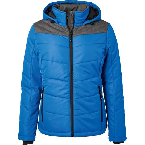 James & Nicholson sportliche Winterjacke mit Kapuze JN1133 Gr. M royal/anthrazit-melange (1/5)