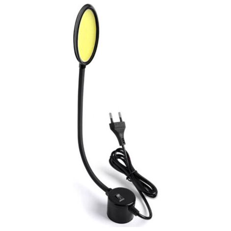 Lampe de travail COB LED 8W 220V sur base pour tour perceuse établi, prise UE (1/5)