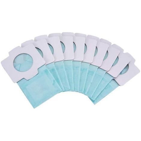 Lot de 10 sacs à poussière pour aspirateur Makita 198744-5 et filtre en papier pour les modèles DCL182, CL107, CL072, CL102 et BCL182. Accessoires pour aspirateurs. (1/5)