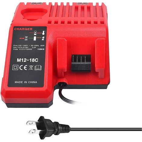 Ladegerät für 12 V, 14,4 V, 18 V Lithium-Ionen-Akkus (C1418C, 48-11-1815/1828/1840, M18/14/12)