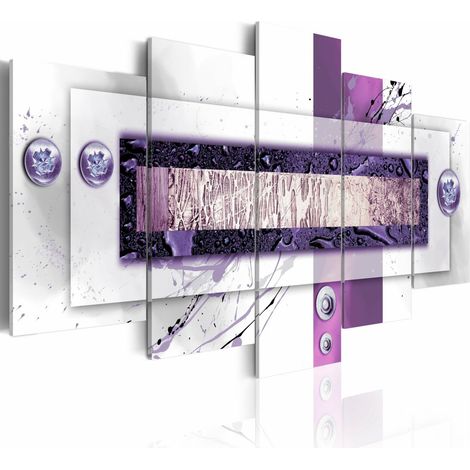 Tableau équilibre violette - 200 x 100 cm (1/4)