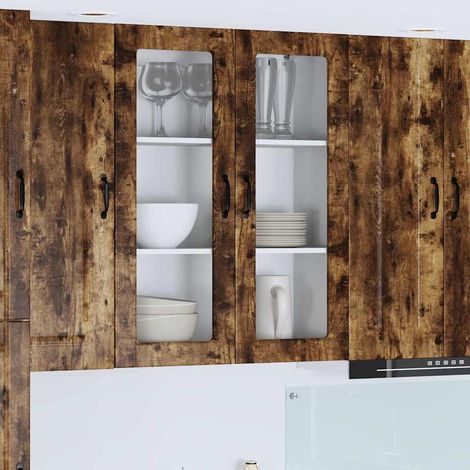vidaXL Pannello lavastoviglie Kalmar Rovere fumé 80 x 31 x 100 cm