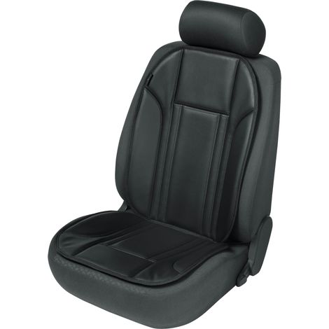 PKW Sitzauflage Ravenna, Auto-Sitzaufleger aus Kunstleder schwarz, 1 Stück (1/5)