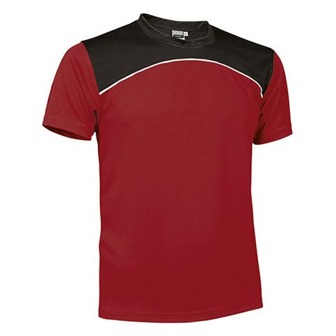 Camiseta técnica tricolor Maurice 10/12 Rojo/Blanco/Negro