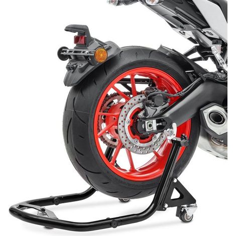 Cavalletto da officina posteriore - CONSTANDS - Kawasaki Versys 1000/650 XBV - ruote doppie - freni integrati - supporti a V