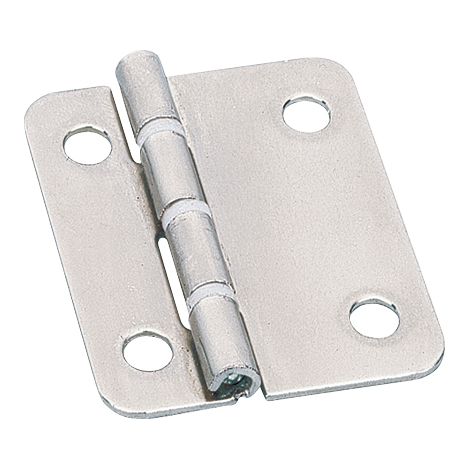 Hettich – Charnière pour meuble 180° – Acier nickelé – Dimensions 50x41mm – Charge maximale élevée – Montage décentré (1/2)
