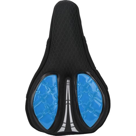 Housse de selle en silicone antidérapante pour vélo, respirante et confortable, accessoire cyclisme bleu (1/5)