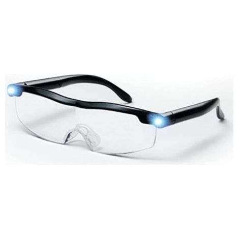 Lunettes de Lecture - Loupe de Vision puissante avec lumière LED, grossissement de 160%, pour Lecture,Tous Les Travaux de Précision,Réparations,Couture, Montres et Artisanat (Loupe 160%) (1/5)