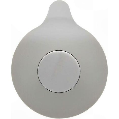 Bouchon de vidange en silicone avec ventouse pour évier, baignoire et buanderie, gris, fixation par succion, usage cuisine et salle de bain (1/5)