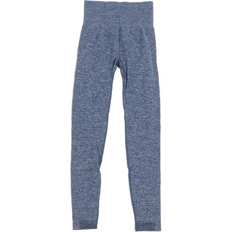 Legging fitness taille haute bleu joaillerie L, nylon stretch respirant, séchage rapide pour running et yoga, effet liftant fessier. (1/5)