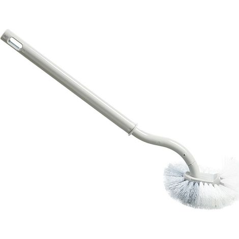 Brosse de toilette en forme de S, nettoyage des coins morts, cheveux denses, gommage à long manche pour salle de bain (1/5)