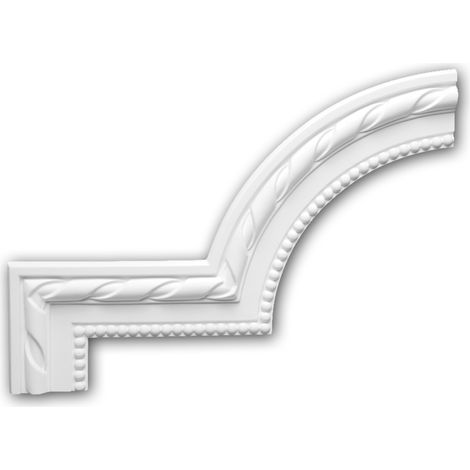 Élément de coin 152314 Profhome Élement décorative style Néo-Classicisme blanc