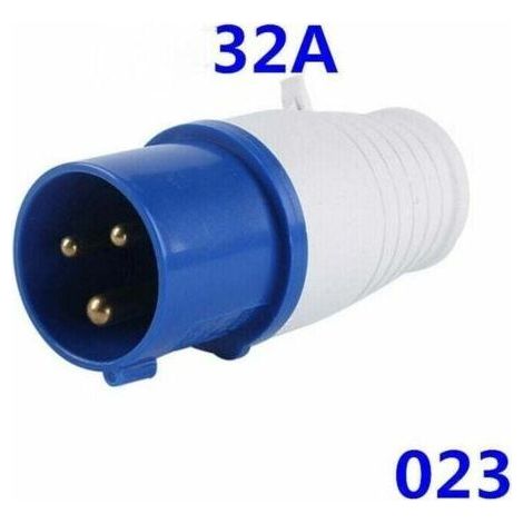 Female and male industrial socket 32A CEE – Single-phase Three-phase 220V-250V – Waterproof IP44 for motorhomes and construction sites (1/4)