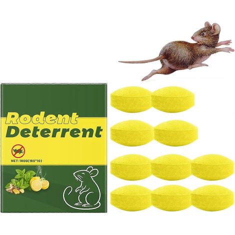 Lot de 10 répulsifs souris rats écureuils, utilisable intérieur/extérieur : maison, garage, jardin. Sans danger pour animaux domestiques. (1/5)
