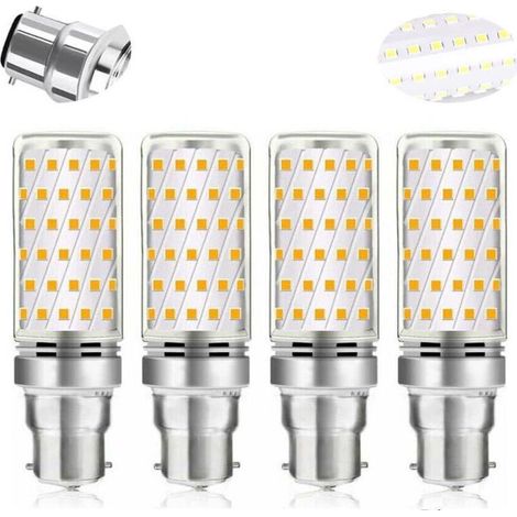 Ampoule LED Mais B22 16W Blanc Froid 6000K,Betterlife 1600LM, Équivalent Halogène B22 100W-120W, AC 230V, Ampoule B22 pour Garage/Studio, non-dimmable, lot de 4 [Classe énergétique A] zhuoxuan-DOU (1/4)
