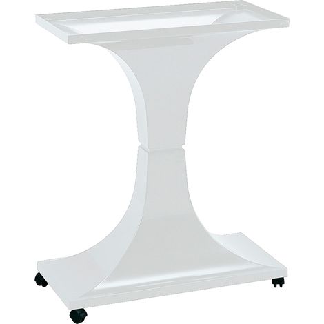 Ferplast F 72 Supporto in plastica con ruote per gabbie Canto, Palladio 5, Piano 5.. Variante F 72 - Misure: 64 x 31 x h 77 cm - Bianco