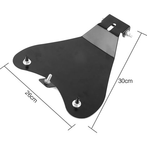 Sportster XL883/1200 Grundplatte, schwarzes Metall, Anti-Roll-Sitz, Einzelsitzbank, verstärkter Schutz, neues Ersatzteil (1/5)