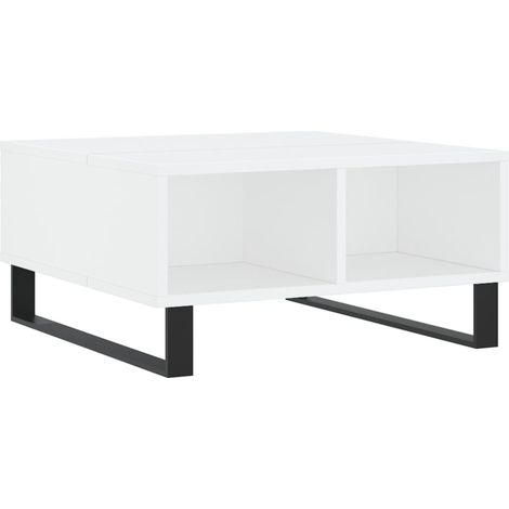 Maison Exclusive - Couchtisch Weiß 60x60x30 cm Holzwerkstoff