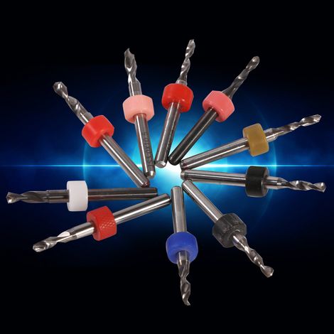 Jeu de 10 forets pour circuits imprimés, 2,1-3,0 mm (1/5)