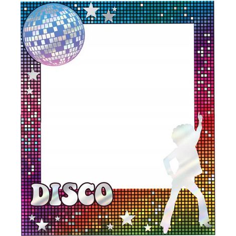 CORNICE FOTOGRAFICA Retro DISCO Anni '80 Festa Photo Booth Selfie Capodanno Ballo (1/5)