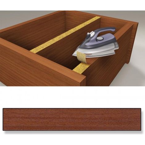 CANTO EMBELLECEDOR PREENCOLADO 22MMX5M MADERA SAPELI - BRINOX