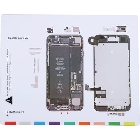 Matteau magnétique pour vis iPhone 7 avec tableau de démontage (1/5)