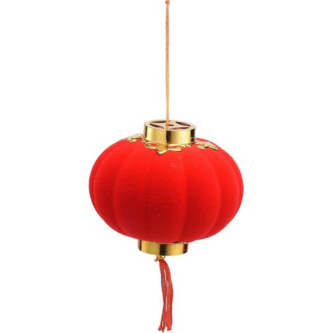 Lanterne ronde rouge artisanale, décoration extérieure pour tente camping-car, petite taille, terrasse jardin cour.