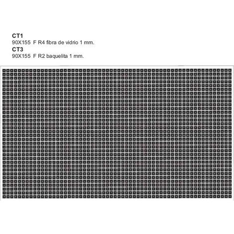 Piastra bachelite Piastra Moles Pitch 2,54mm 90x155mm Ct3 Ct3