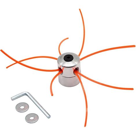 Aluminium fils Tête Coupe-bordure Tête double fil bobine Tête fil nylon pour débroussailleuse à essence Tondeuse à Gazon (1/5)